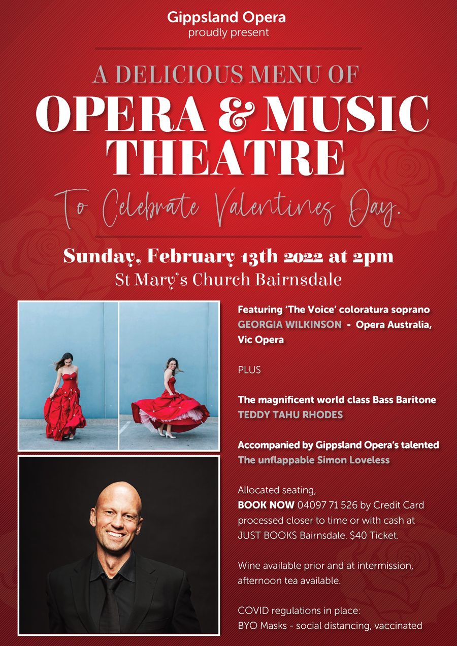 Valentines Day 2022 Concert poster